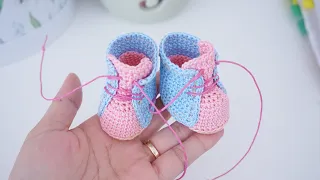 Easy crochet shoes👟👟 for doll Size 14” / crochet tutorial