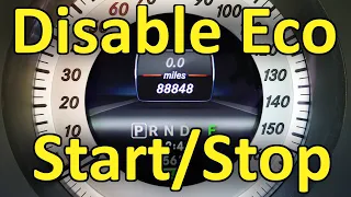 Disable Eco Start/Stop On Mercedes C-Class (W204)