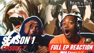 Attack on Titan - 1X7 | Episode 7 Reaction | Small Blade - The Struggle for Trost: Part 3 FULL EP