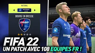 Je joue avec 108 ÉQUIPES FRANÇAISES grâce à un PATCH INCROYABLE sur FIFA 22 !