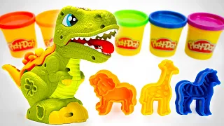 Toddler Learning Video - Create Animals and Fruits With Fun Play Doh 🍓🐘