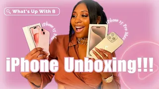 iPhone 15 Pro Max + iPhone 15 Plus Unboxing!!! | What's Up With B