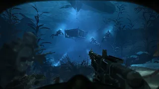 Call of Duty Ghosts Mission 12 Into the Deep | Diving Mission Underwater | Shark Attack COD Ghosts