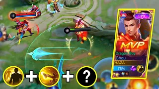1 FREESTYLE CHOU FLICKER + ULTIMATE KICK | YOU MUST LEARN THIS BEST FOR PLAYER CHOU | Mobile Legends