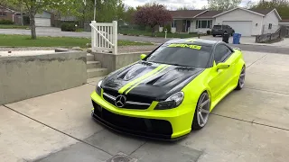 Quick update on the￼ color on my sl55 amg wide body #amg #sl55 #widebody #cars