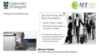 3MT 2020 CoSS - Michael Vallely - The Class Ceiling: Why Social Class Matters