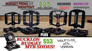 BUDGET Pedal Shootout! & BUCKLOS MTB Shoe Review