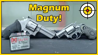 Did Magnum Do It's Duty? Hornady Critical Duty .357 Magnum Ballistic Gel Test! Taurus 605 & 608!