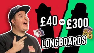 THE CHEAPEST VS THE MOST EXPENSIVE LONGBOARD AT SKATEHUT