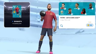 HOW TO GET BUSQUETS IN POTW UEFA EURO 2020 !! PES 2020 MOBILE