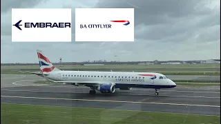 [British Airways BA Cityflyer: BA8452 Amsterdam to London City Airport] Embraer E190SR Flight Review