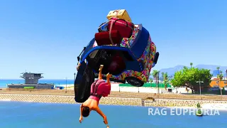 GTA 5 Ragdolls Reverse Compilation Water Fails And Crazy Falls