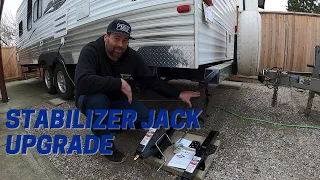 RV UPGRADE: Replacing stabilizer jacks with new 7500LB capacity jacks