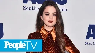 Selena Gomez Stuns In Pumpkin-Colored Dress At ACLU Awards Dinner In Los Angeles | PeopleTV