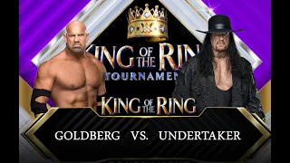 GOLDBERG vs UNDERTAKER l KING OF THE RING TOURNAMENT l WWE 2K23