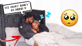 CRYING Then FALLING ASLEEP IN MY BOYFRIEND'S ARMS! *CUTEST REACTION*