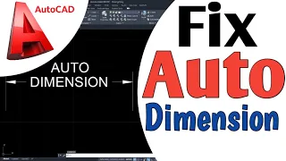 Automatic dimension AutoCAD Tutorial #autocad #cadconcepts