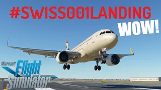 #swiss001landing | Airbus A320Neo The WOW! landing in Jeddah King Abdulaziz | MSFS2020