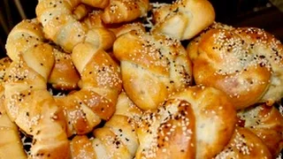 Homemade Turkish Pogaca /  POĞAÇA TARIFI, Feta and Parsley filled