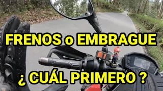 FRENOS o EMBRAGUE.. ¿ CUÁL USAR PRIMERO ?