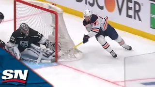 Connor McDavid Turns On The Jets And Scores Beautiful Wraparound Goal To Open Scoring vs. Kings