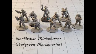 Northstar Miniatures- plastic Stargrave mercenaries!