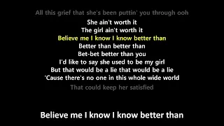 She Ain't Worth It (Lyrics) - Glenn Medeiros(Feat. Bobby Brown)