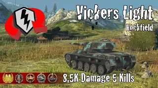 Vickers Light 105  |  8,5K Damage 5 Kills  |  WoT Blitz Replays