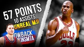 Michael Jordan ABUSING Rex Chapman & The Bullets With UNREAL 57 Pts 1992.12.23 - NASTY Plays by MJ!