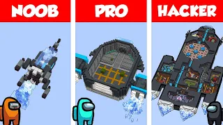 Minecraft NOOB vs PRO vs HACKER: THE SKELD HOUSE BUILD CHALLENGE in Minecraft / Animation