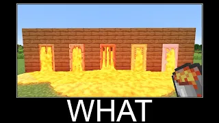 Minecraft realistic wait what meme, Lava, Water, Slime #323