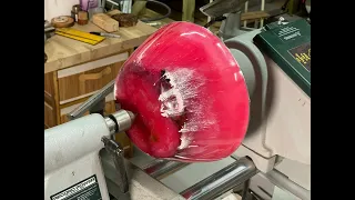 Woodturning The Red Blancmange *unwaffled*