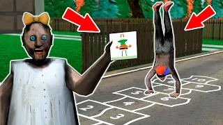 Granny vs hopscotch game vs Grandpa - funny horror school animation (p.67)