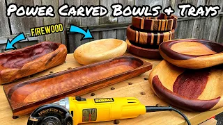 Power Carved Bowls & Trays: Fast & Easy with Minimal Tools
