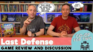 Last Defense Boardgame - Critical Review and Discussion (4k)