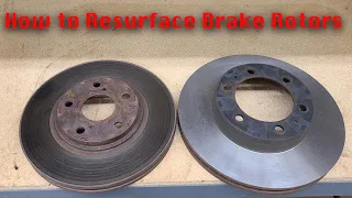 How to Resurface Brake Rotors Off Vehicle