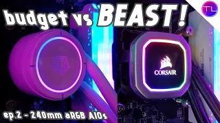 Which Deserves Your Money? 240mm AIOs - Corsair H100i Platinum vs ZoomFlow 240x ARGB