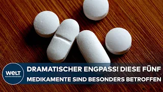 DEUTSCHLAND: Dramatische Engpässe bei Medikamenten! Diese fünf sind besonders betroffen