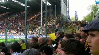 Stimmung Gästeblock BVB Video 1 von 2: SC Freiburg - Borussia Dortmund 8.05.2010 34. Spieltag