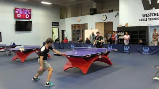 Westchester Table Tennis Center June 2023 Open Singles Finals - Damien Provost vs Bastian Steger