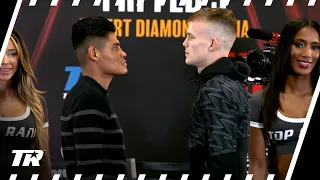 Emanuel Navarrete and Liam Wilson Faceoff from Today's Press Conference + All the Other faceoffs