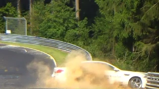 Crash Ring Taxi BMW M5 F10 Nordschleife Touristenfahrten 2014