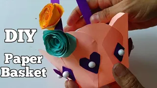 How to make a Paper Basket | DIY Origami Basket | Paper Craft Ideas | DIY Paper Basket /Paper craft