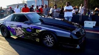 SOME HARD NITROUS LAUNCHES BY THIS CLEAN CAMARO AND MUSTANG AT THE JUDGEMENT DAY 4 EVENT!