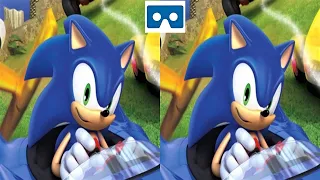 Sonic and SEGA 3D video SBS VR box google cardboard 8