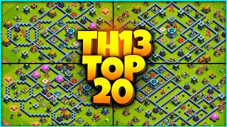 New BEST TH13 WAR BASE LINK 2024 (Top20) Clash of Clans - Town Hall 13 Farm Base