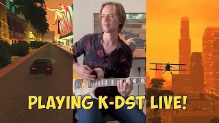 GTA San Andreas Classic rock radio comes alive! K-DST tribute Guitar cover + gameplay (part I)