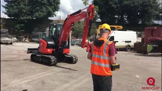 Kubota U55 Remote Control Excavator | Remoquip Remote Control Systems