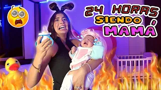 ¡24 HORAS SIENDO MAMÁ! 👶🏼🍼 Reto MADRE por un DÍA termina en CAOS TOTAL 💥 Lulu99