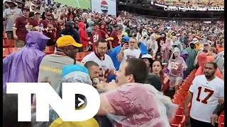 Brawl breaks out during Commanders sold-out home opener at FedEx Field